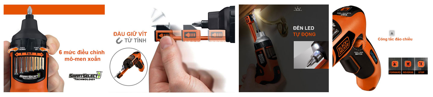 Bộ vặn vít đa năng Black & Decker AS36LN